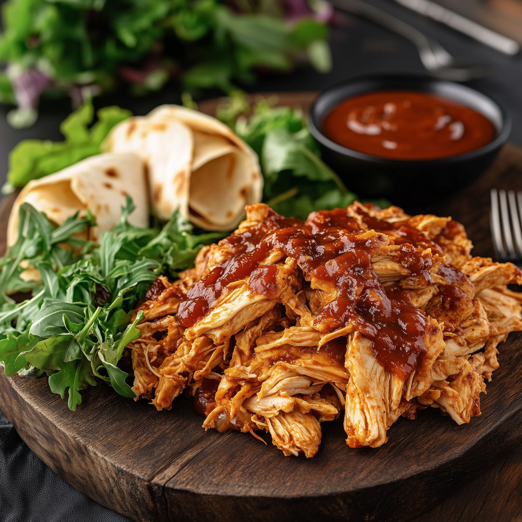 Pulled Chicken aus der Heißluftfritteuse